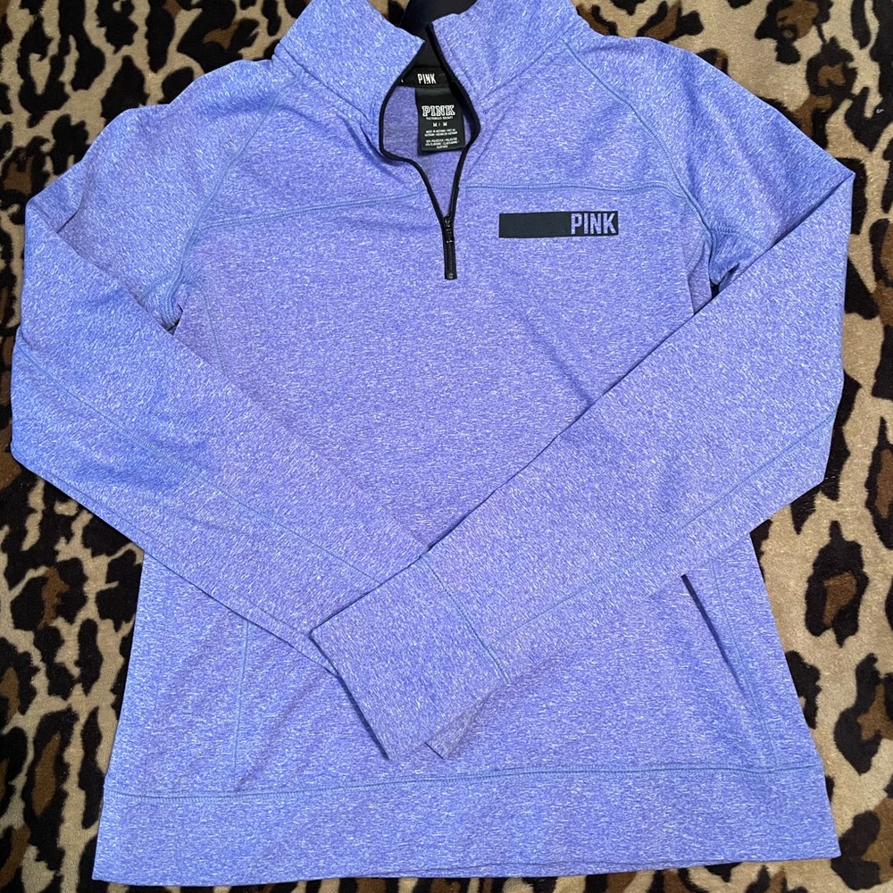 Pink Victorias Secret quarter zip pull over